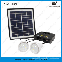 4W Portable Solar Emergency Light Kit with USB Solar Phone Charger